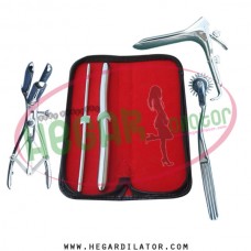 Hegar dilator Set of 2pcs 5-6, 13-14, pinwheel, mathieu speculum, grave small