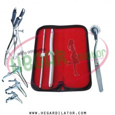 Hegar dilator Set of 2pcs 5-6, 13-14, pinwheel, mathieu speculum, grave 3pcs