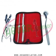 Hegar dilator Set of 2pcs 5-6, 13-14, wartenberg pinwheel, mathieu speculum