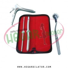Hegar dilator Set of 2pcs 5-6, 13-14, pinwheel, grave speculum large