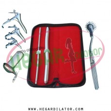 Hegar dilator Set of 2pcs 5-6, 13-14, pinwheel, grave spuculum 3pcs, collin large