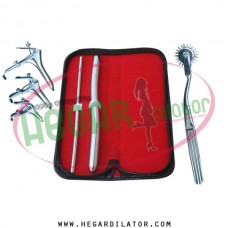 Hegar dilator Set of 2pcs 5-6, 13-14, pinwheel, grave spuculum 3pcs