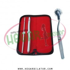 Hegar dilator Set of 2pcs 5-6, 13-14, wartenberg pinwheel