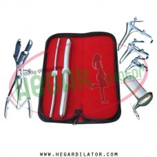 Hegar dilator Set of 2pcs 5-6, 15-16,mathieu speculum, grave 3pcs, collin large