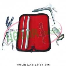 Hegar dilator Set of 2pcs 5-6, 15-16,mathieu speculum, grave large, collin large