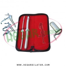 Hegar dilator Set of 2pcs 5-6, 15-16, grave speculum 3pcs, collin small
