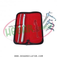Hegar dilator Set of 2pcs 5-6, 15-16, grave speculum 3pcs