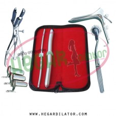 Hegar dilator Set of 2pcs 5-6, 15-16, pinwheel, mathieu speculum, grave medium, collin 3pcs