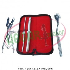Hegar dilator Set of 2pcs 5-6, 15-16, wartenberg pinwheel, mathieu speculum