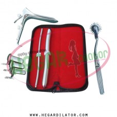 Hegar dilator Set of 2pcs 5-6, 15-16, pinwheel, grave speculum 3pcs, collin medium