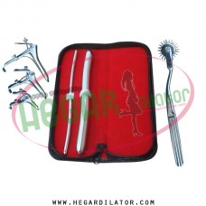 Hegar dilator Set of 2pcs 5-6, 15-16, pinwheel, grave speculum 3pcs