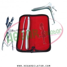 Hegar dilator Set of 2pcs 5-6, 17-18, mathieu speculum grave speculum medium