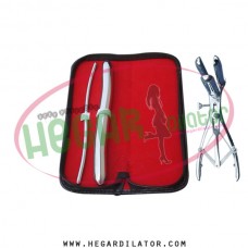 Hegar dilator Set of 2pcs 5-6, 17-18, mathieu speculum