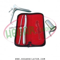 Hegar dilator Set of 2pcs 5-6, 17-18, grave speculum large, collin large