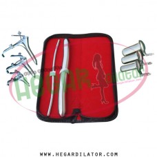Hegar dilator Set of 2pcs 5-6, 17-18, grave speculum 3pcs, collin 3pcs
