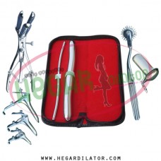 Hegar dilator Set of 2pcs 5-6, 17-18, pinwheel, mathieu speculum, grave 3pcs, collin large