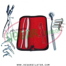 Hegar dilator Set of 2pcs 5-6, 17-18, pinwheel, mathieu speculum, grave 3pcs, collin 3pcs