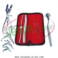 Hegar dilator Set of 2pcs 5-6, 17-18, pinwheel, mathieu speculum, grave 3pcs