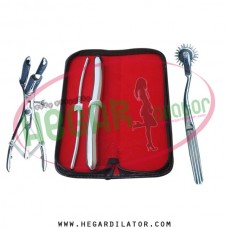 Hegar dilator Set of 2pcs 5-6, 17-18, pinwheel, mathieu speculum