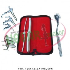 Hegar dilator Set of 2pcs 5-6, 17-18, pinwheel, grave 3 pieces, collin 3 pieces