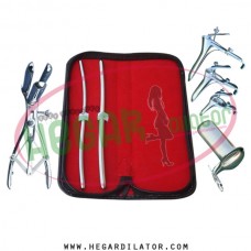 Hegar dilator Set of 2pcs 5-6, 7-8, mathieu spculum, grave speculum 3pcs, collin large