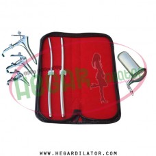 Hegar dilator Set of 2pcs 5-6, 7-8, grave speculum 3pcs, collin large