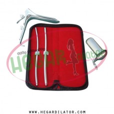 Hegar dilator Set of 2pcs 5-6, 7-8, pinwheel, grave speculum small