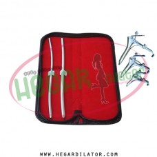 Hegar dilator Set of 2pcs 5-6, 7-8, grave speculum 3pcs