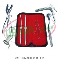 Hegar dilator Set of 2pcs 5-6, 7-8, pinwheel, mathieu speculum, grave large, collin large