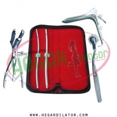 Hegar dilator Set of 2pcs 5-6, 7-8, pinwheel, mathieu speculum, grave large
