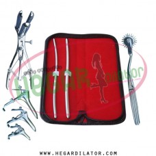 Hegar dilator Set of 2pcs 5-6, 7-8, pinwheel, mathieu speculum, grave 3pcs