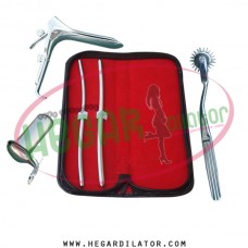 Hegar dilator Set of 2pcs 5-6, 7-8, pinwheel, grave speculum large, collin large