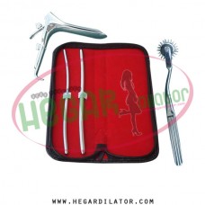 Hegar dilator Set of 2pcs 5-6, 7-8, pinwheel, grave speculum large