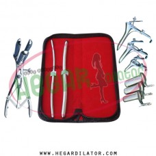 Hegar dilator Set of 2pcs 5-6, 9-10 mathieu anal speculum, grave 3pcs, collin 3pcs