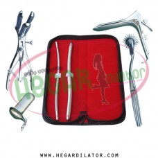 Hegar dilator Set of 2pcs 5-6, 9-10 pinwheel, mathieu speculum, grave large, collin large