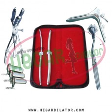 Hegar dilator Set of 2pcs 5-6, 9-10 pinwheel, mathieu speculum, grave large, collin 3pcs