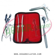 Hegar dilator Set of 2pcs 5-6, 9-10 pinwheel, mathieu speculum, grave large