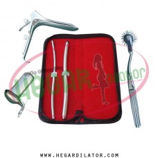 Hegar dilator Set of 2 Piece 5-6, 9-10 pinwheel, grave speculum large, collin large