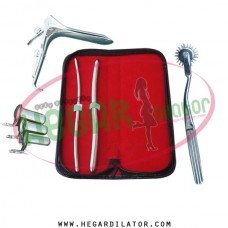Hegar dilator Set of 2pcs 5-6, 9-10 pinwheel, grave speculum large, collin 3pcs