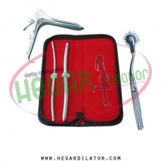 Hegar dilator Set of 2pcs 5-6, 9-10 pinwheel, grave speculum large