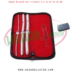 Hegar dilator set 3 pieces 3-4, 11-12 and 15-16 mm