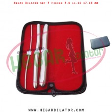 Hegar dilator set 3 pieces 3-4, 11-12 and 17-18 mm