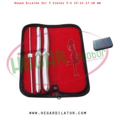 Hegar dilator set 3 pieces 3-4, 13-14 and 17-18 mm