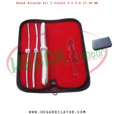 Hegar dilator set 3 pieces 3-4, 5-6 and 17-18 mm