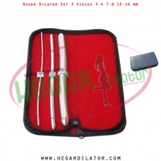 Hegar dilator set 3 pieces 3-4, 7-8 and 15-16 mm