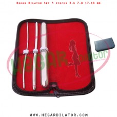 Hegar dilator set 3 pieces 3-4, 7-8 and 17-18 mm