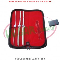 Hegar dilator set 3 pieces 3-4, 7-8 and 9-10 mm