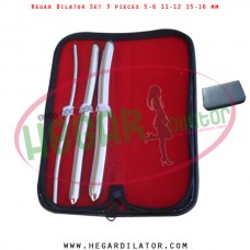 Hegar dilator set 3 pieces 5-6, 11-12 and 15-16 mm