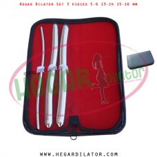 Hegar dilator set 3 pieces 5-6, 13-14 and 15-16 mm