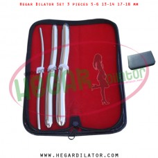 Hegar dilator set 3 pieces 5-6, 13-14 and 17-18 mm